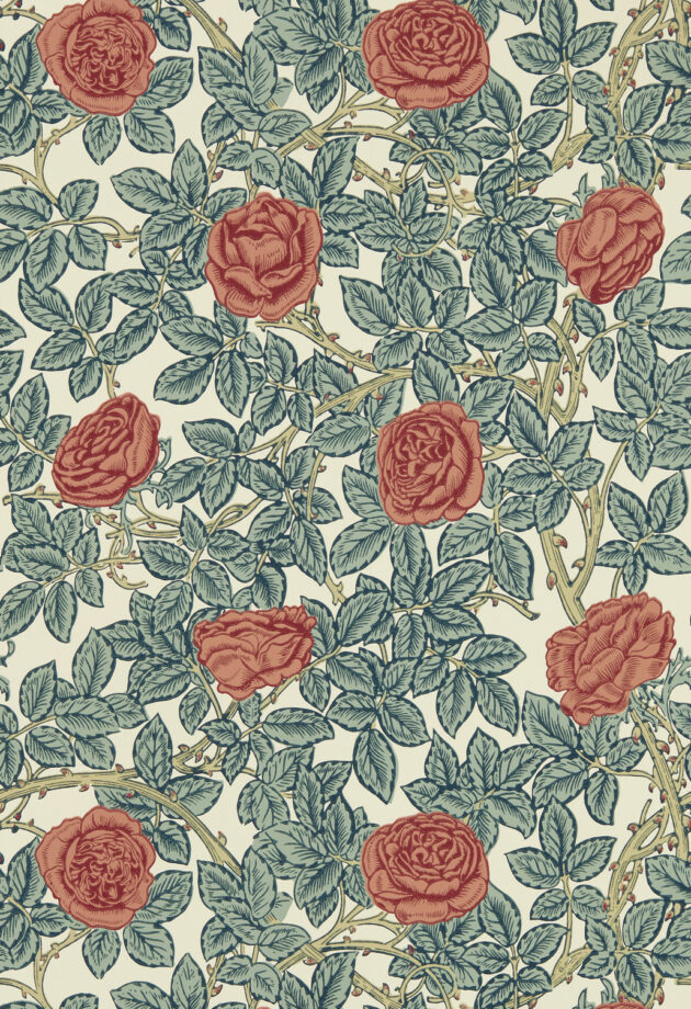 Tapeter Rambling Rose Blue/Thicket - MEWW217206 MEWW217206 Mönster